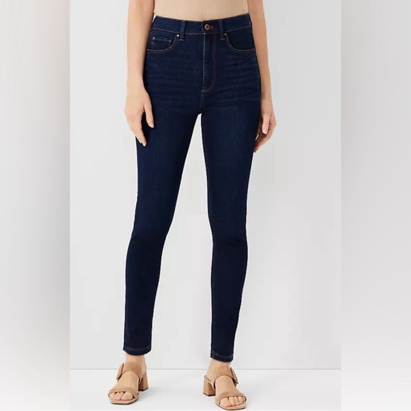 ANN TAYLOR The Skinny Blue Jeans - Picture 1 of 9